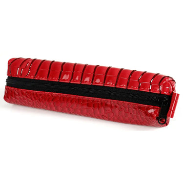 5401-62 Bodensee Pencil Bag with zipper Croco Red